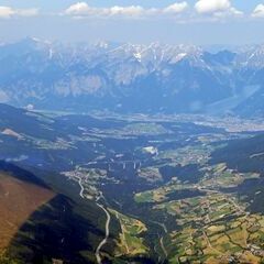 Flugwegposition um 11:04:31: Aufgenommen in der Nähe von Gemeinde Steinach am Brenner, Österreich in 2875 Meter